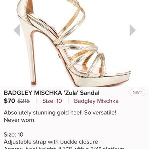 Badgley Mischka Zulu Pltlea
